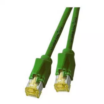 EFB RJ45 komutacinis kabelis Cat.6A S/FTP LSZH Draka UC900 TM31 žalias 0,25m