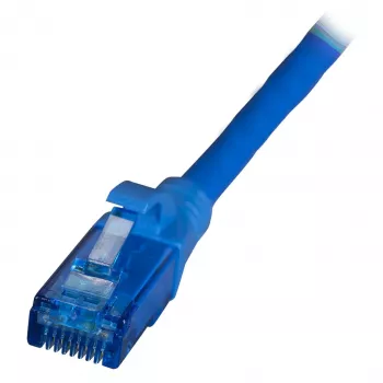 EFB RJ45 komutacinis kabelis Cat.6A U/UTP LSZH Premium 500MHz Mėlynas 0,15m