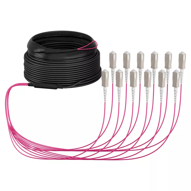 EFB Trunk kabelis U-DQ(ZN)BH OM4 12G (1x12) SC-SC 40m Dca LSZH