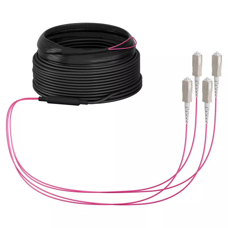 EFB magistralinis kabelis U-DQ(ZN)BH OM4 4G (1x4) SC-SC 40m Dca LSZH