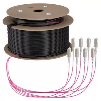 EFB Trunk kabelis U-DQ(ZN)BH OM4 8G (1x8) SC-SC 90m Dca LSZH