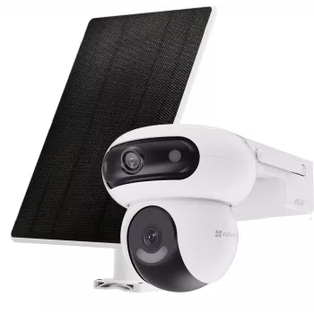 IP kamera Ezviz HB90X Dual 4G Wi-Fi rinkinys 4MP+4MP su saulės kolektoriumi 8W