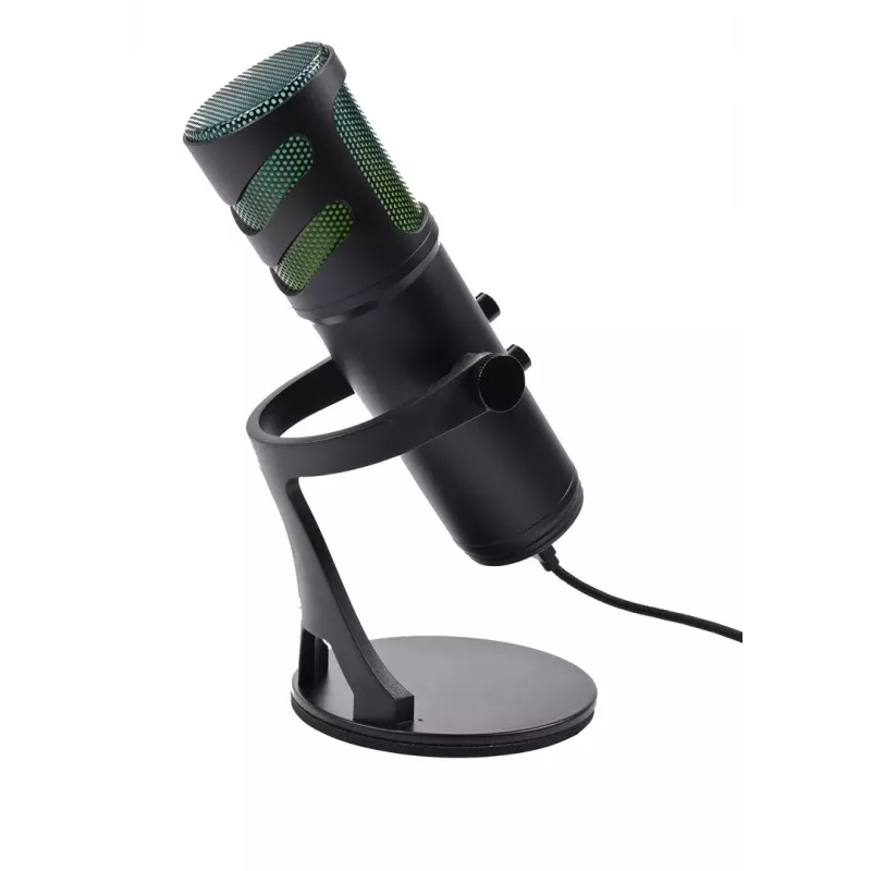 Deltaco Gaming RGB srautinio transliavimo mikrofonas, juodas