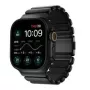 NOMAD Stratos Band - titano apyrankė, skirta Apple Watch 49mm su FKM (juodas titanas, juodas FKM)