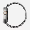 NOMAD Stratos Band - titaninis dirželis, skirtas Apple Watch 49mm su FKM (natūralus titanas, juodas FKM)