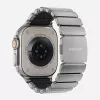 NOMAD Stratos Band - titaninis dirželis, skirtas Apple Watch 49mm su FKM (natūralus titanas, juodas FKM)