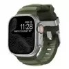 NOMAD Rocky Point Band - apyrankė, skirta Apple Watch 46mm/49mm su FKM ir titanu (forest, natural hardware)