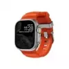 NOMAD Rocky Point Band - dirželis Apple Watch 46mm/49mm su FKM ir titanu (magma, natūrali įranga)