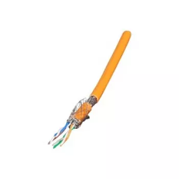 EFB neapdorotas laidas Cat.7, S/FTP, LSZH, oranžinis, 100 m ritė
