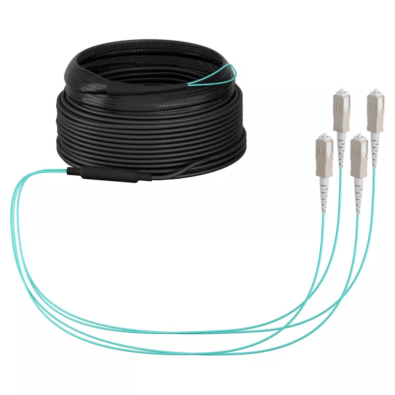 EFB Trunk kabelis U-DQ(ZN)BH OM3 4G (1x4) SC-SC 20m Dca LSZH