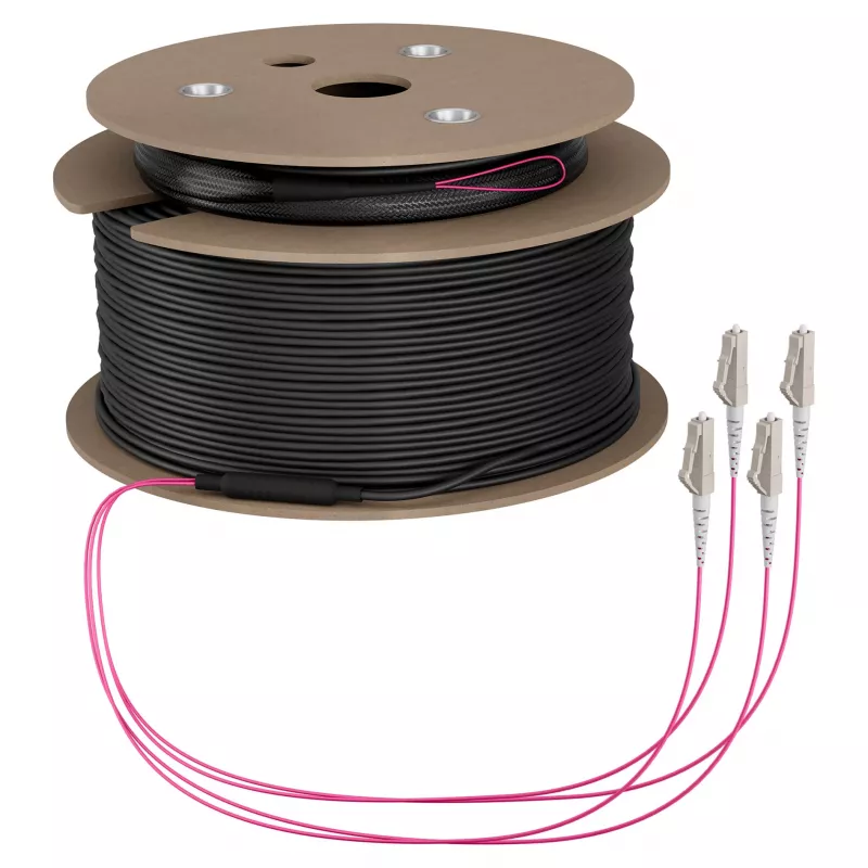 EFB Trunk kabelis U-DQ(ZN)BH OM4 4G (1x4) LC-LC 60m Dca LSZH