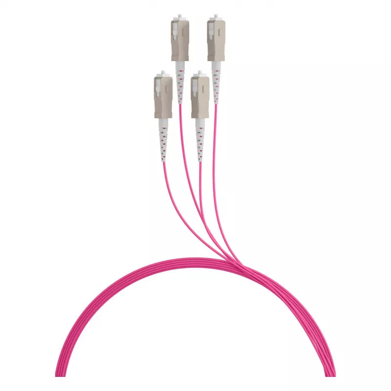 EFB magistralinis kabelis U-DQ(ZN)BH OM4 4G (1x4) SC-SC 130m Dca LSZH