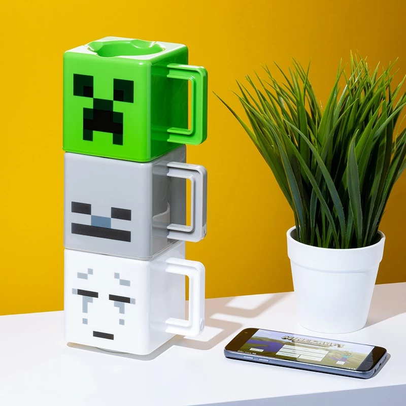 PP Minecraft Stacking Mugs