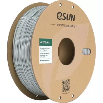 EPETG 1,75mm SOLID Sidabrinė 1kg ESUN 3D FILAMENTAS (ePETGP175SS1)