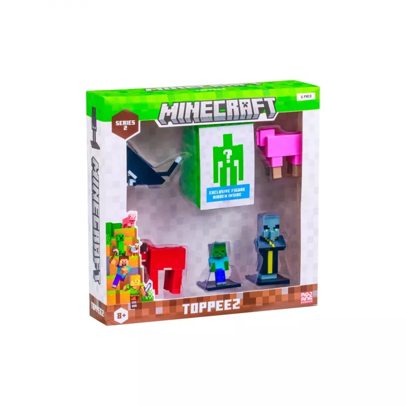 Minecraft S2 figūrėlės - 6 pakuotė prabangi dėžutė (Asortimentas)