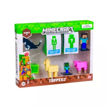 Minecraft S2 figūrėlės - 8 pakuotė prabangi dėžutė (asortimentas)