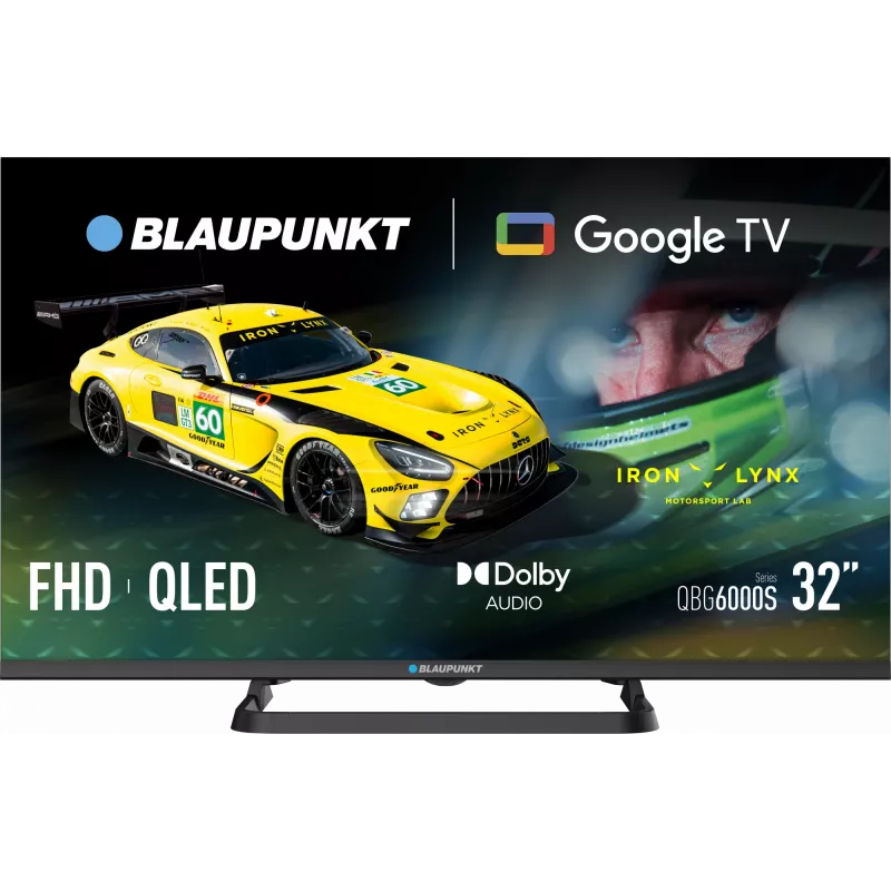 Blaupunkt QLED televizorius | 32QBG6000S | 32 | Išmanusis televizorius | Google TV | Juodas
