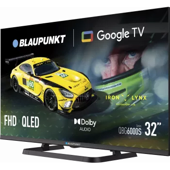 Blaupunkt QLED televizorius | 32QBG6000S | 32 | Išmanusis televizorius | Google TV | Juodas