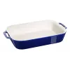 Staub Rectangular Dish Ceramic, tamsiai mėlyna, 34x24x7.6