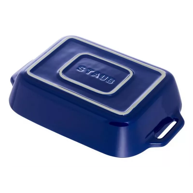 Staub Rectangular Dish Ceramic, tamsiai mėlyna, 34x24x7.6