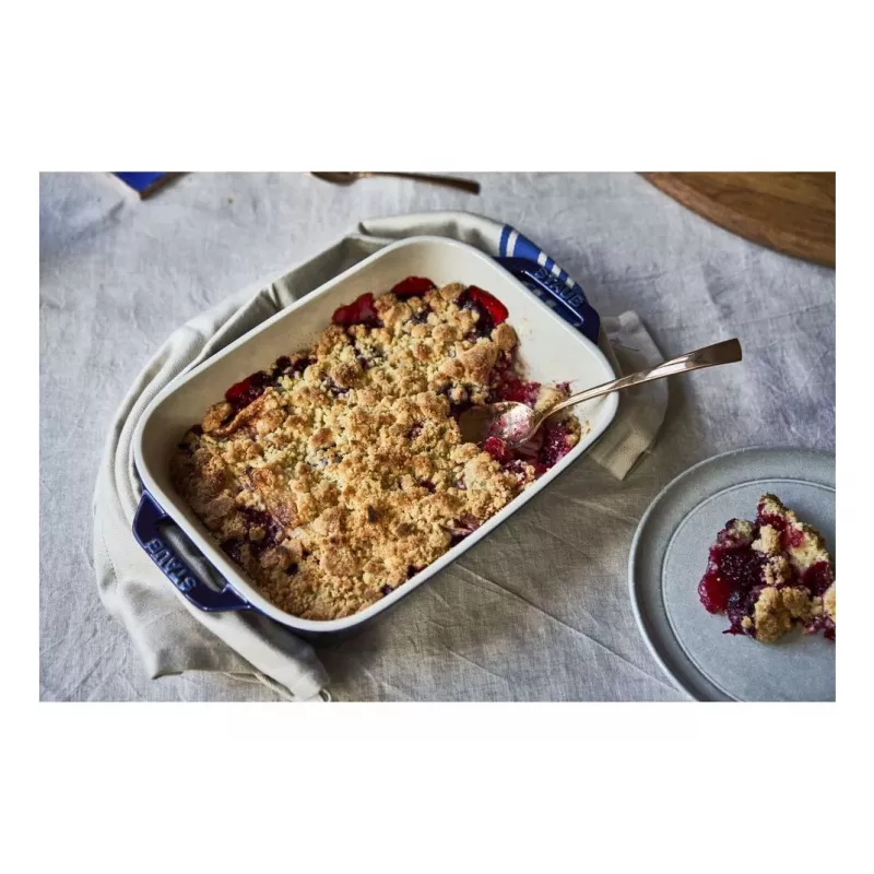 Staub Rectangular Dish Ceramic, tamsiai mėlyna, 34x24x7.6