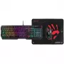 A4TECH BLOODY USB B1700 B140N +ES7 + BP-50M USB/ Esports Juoda USB rinkinys klaviatūra+pelė+kilimėlis (LT)