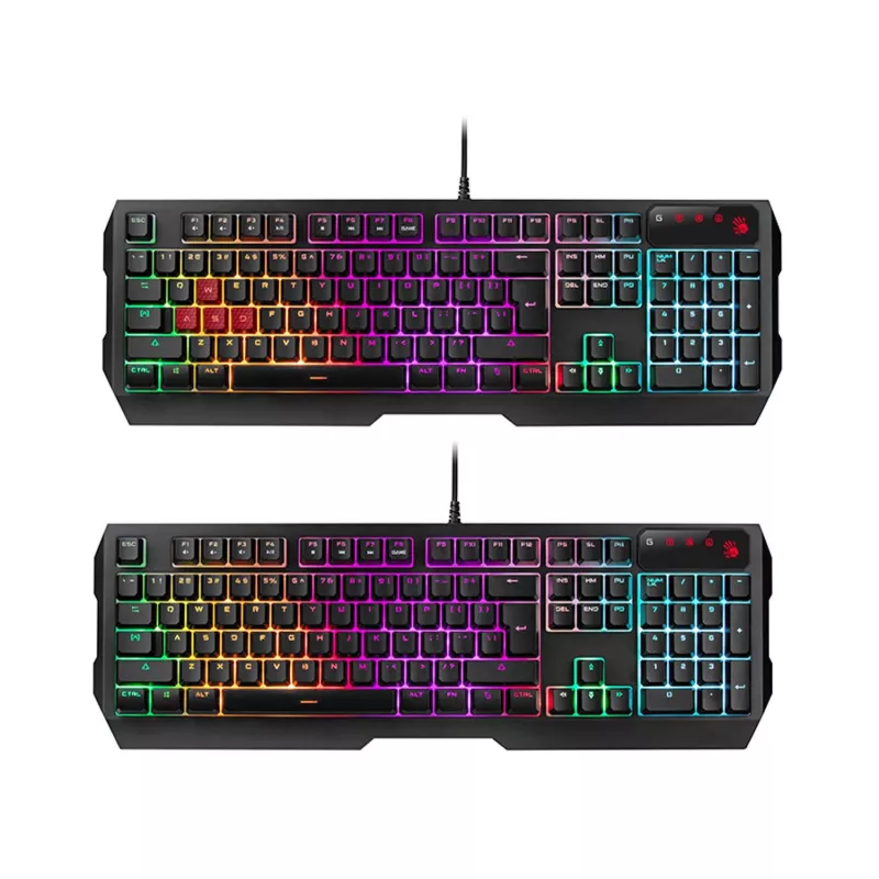 A4TECH BLOODY USB B1700 B140N +ES7 + BP-50M USB/ Esports Black USB rinkinys klaviatūra+pelė+kilimėlis (EN)