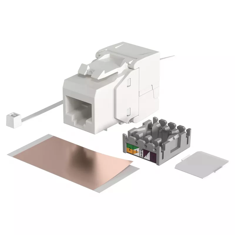 Modulinis RJ-45 įvesties modulis EFB Elektronik ECOLAN E-20080, baltas