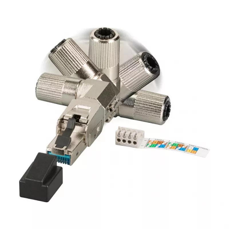 EFB Elektronik 88035P8.1 - RJ-45 - Sidabrinė - Kištukas - cinkas - Cat6 - 22/26