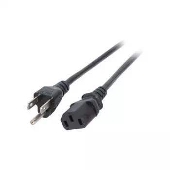 EFB-Elektronik maitinimo laidas USA/NEMA 5-15P - C13 180°, juodas, 1,8 m, 3SJT AWG14 x 3C Gamintojas: EFB Elektronik (EK462.1,8)