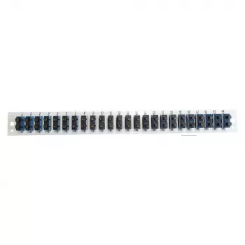 Front panel insert EFB Elektronik SB-FP-S-24SC-D-V-OS2 — 24× SC Duplex jungtys, OS2, vertikalus, juodas