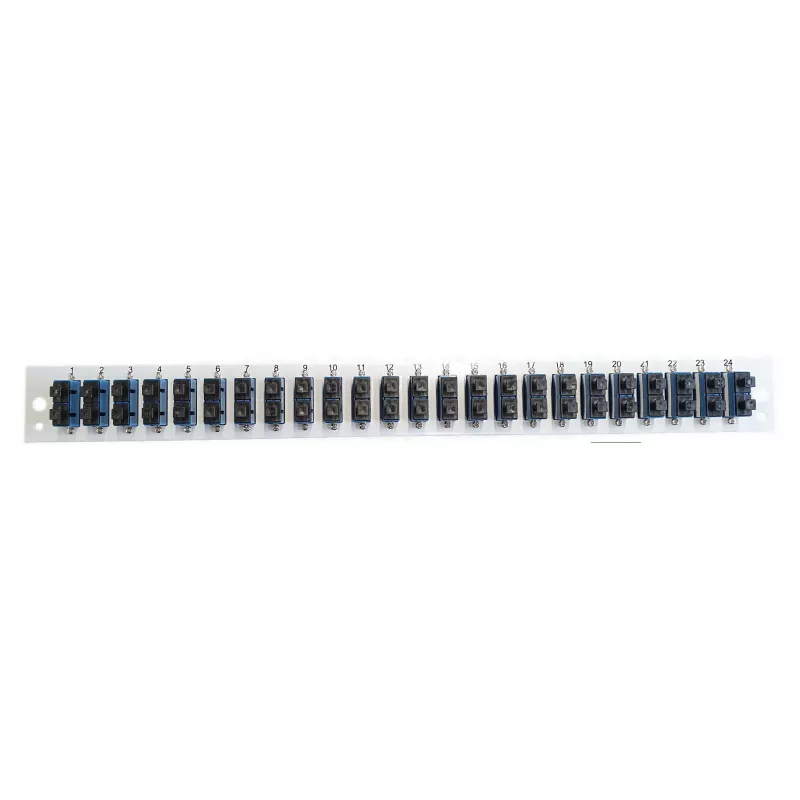Front panel insert EFB Elektronik SB-FP-S-24SC-D-V-OS2 — 24× SC Duplex jungtys, OS2, vertikalus, juodas