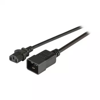 EFB-Elektronik IEC maitinimo ilgintuvo laidas C20 180° - C13 180°, juodas, 1,8 m, 3 x 1.00 mm² Gamintojas: EFB Elektronik (EK531.1,8V2)