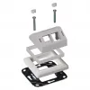 Adapterio rėmelis EFB Elektronik ET-25092.8 dizaino suderinamumui su Gira RAL9003, skirtas ET-25092.x ir FTTH-OUTLET-xx