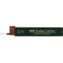 Mechaninių pieštukų grafito šerdelių papildymas Faber-Castell 0,5 mm B (2 pakuotės, juoda)