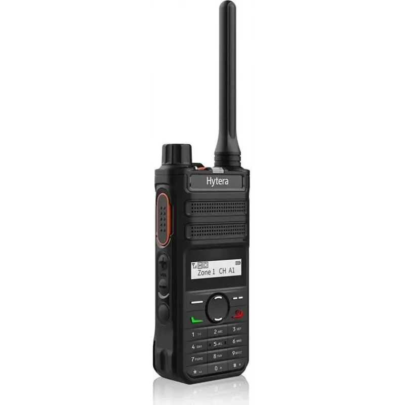Nešiojamasis dvipusis radijo ryšys HYTERA AP585 BT U1 400–470 MHz, 1500 mAh ličio jonų baterija, trumpoji antena, Bluetooth 5.0, 1,4 colio vienspalvis ekranas, IP54