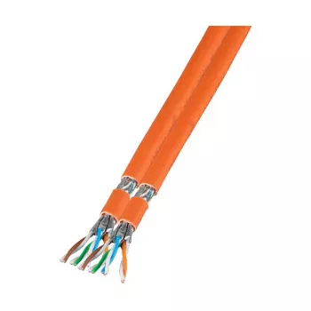 EFB-Elektronik Duplex LANCat.7 neapdorotas kabelis 1000 AWG23 S/FTP, 2x4P FRNC-B, CPR Dca, oranžinis, 100m Gamintojas: EFB Elektronik (MK7101DX.100-CPR)
