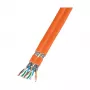 EFB-Elektronik Duplex LANCat.7 neapdorotas kabelis 1000 AWG23 S/FTP, 2x4P FRNC-B, CPR Dca, oranžinis, 100m Gamintojas: EFB Elektronik (MK7101DX.100-CPR)