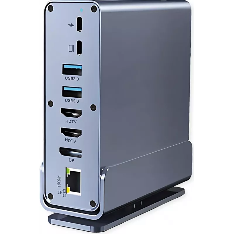 VALUE USB C prijungimo stotelė 16-in-1, 4K60 1xDP, 2xHDMI, 1xGbE, USB(2xC,5xA,1xC PD) (12.99.1142)