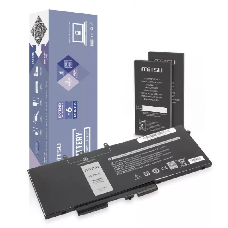 Baterija GJKNX, skirta Dell Latitude 5280 5480 5490 5590, 8500 mAh (64,6 Wh), 7,6 V (7,4 V)
