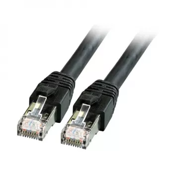 EFB-Elektronik RJ45 komutacinis kabelis Cat.8.1 S/FTP LSZH BC juodas 3m Gamintojas: EFB Elektronik (K5528SW.3)