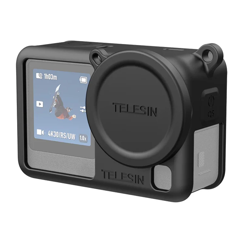 Apsauginis dėklas su dirželiu ir objektyvo dangteliu, skirtas DJI Osmo Action 6 / S6-ptc-11
