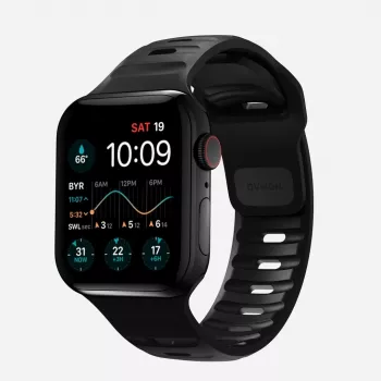 NOMAD Sport Band - dirželis Apple Watch 46mm/49mm su FKM (juodas)