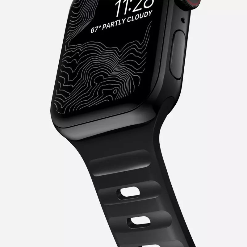 NOMAD Sport Band - dirželis Apple Watch 46mm/49mm su FKM (juodas)