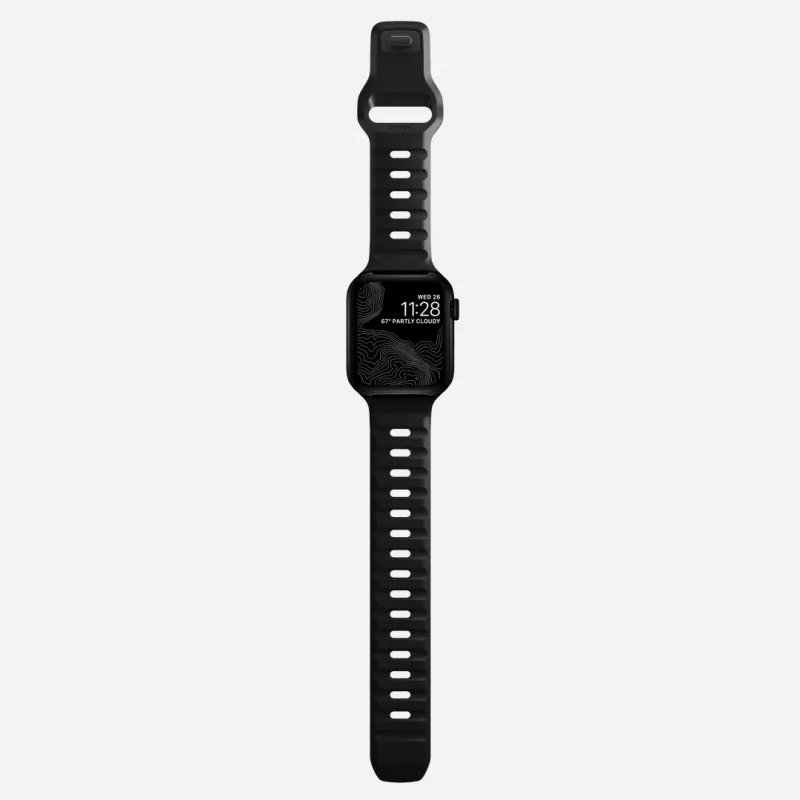 NOMAD Sport Band - dirželis Apple Watch 46mm/49mm su FKM (juodas)