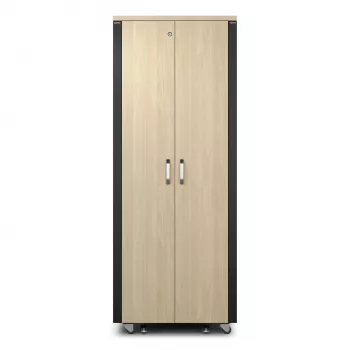 APC NetShelter - spinta (horizontali) - garso izoliacija - AC 230 V - klevo - 38U - 48,3 cm (19 colių)