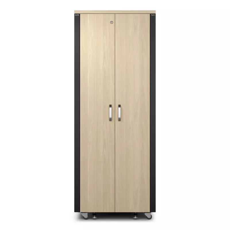 APC NetShelter - Spintelė (horizontali) - garsą izoliuojanti - AC 230 V - klevo spalvos - 38U - 48,3 cm (19 colių)