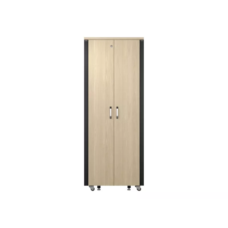 APC NetShelter - Spintelė (horizontali) - garsą izoliuojanti - AC 230 V - klevo spalvos - 38U - 48,3 cm (19 colių)