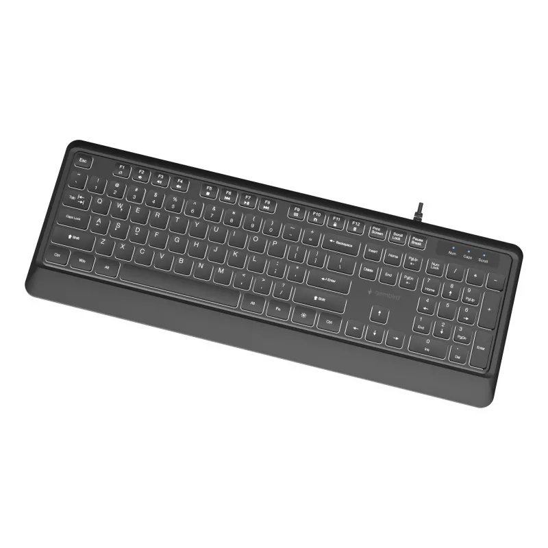 Multimedijos klaviatūra USB ENG/Juoda KB-UML-04 Gembird