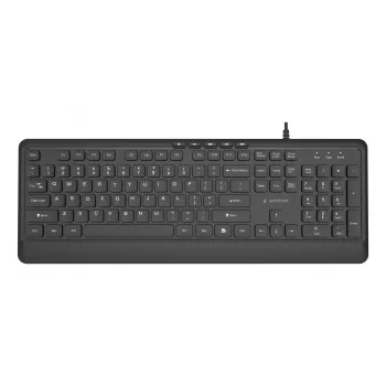 Klaviatūra Multimedia USB ENG/Juoda KB-MCH-05 Gembird